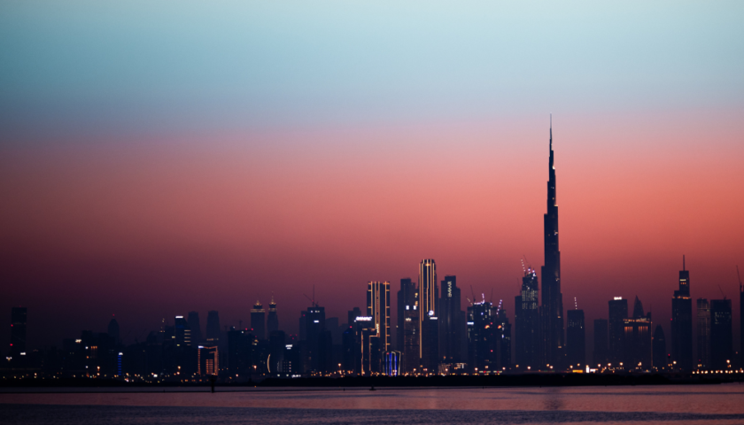 vue nocturne de dubai